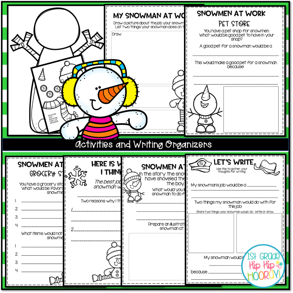 Snowmen at Work – First Grade Hip Hip Hooray!